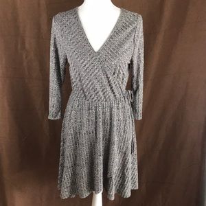 NWT! ENTRO Gray Wrap Dress!